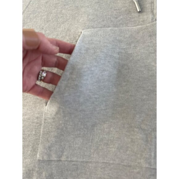 ATM Anthony Thomas Melillo Hooded Half Zip Poncho Gray Cashmere Womens XS/S $975 - Picture 6 of 15